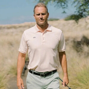 Radmor Baty Pique pale pink polo sz lg